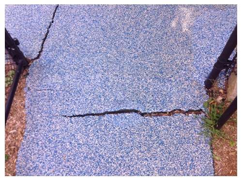 Repair Poured in Place Rubber Cracks